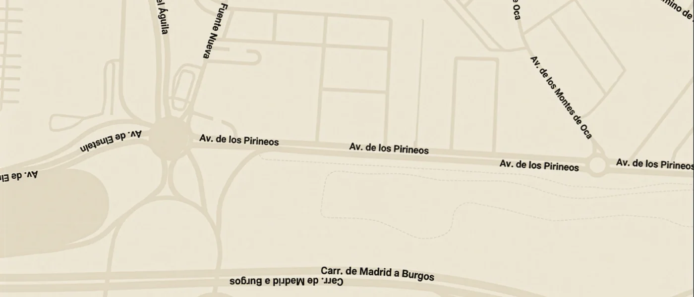 Mapa de la ubicación de Nakatomi Estudios — Avd. de los Pirineos 9, Nave 9, 28703 San Sebastián de los Reyes, junto a la A-1.